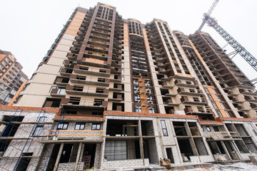 Fototapeta premium New high-rise high-rise building