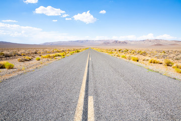Fototapeta na wymiar Rural road in Death Valley National Park, California, USA