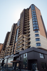 Fototapeta premium New high-rise high-rise building