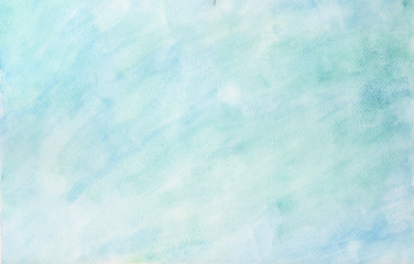 Abstract blue green watercolor background. Abstract hand drawn watercolor brush illustration. hand pained on the paper. Cold color brush paint paper grain texture illustration element for wallpaper