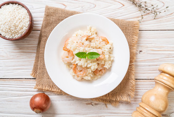 italian risotto with shrimps