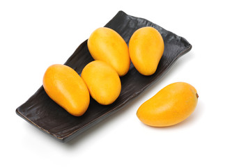 Mango on white background