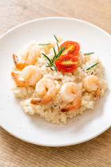 italian risotto with shrimps
