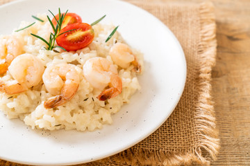 italian risotto with shrimps