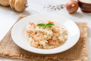 italian risotto with shrimps