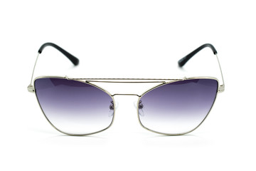 Modern fashionable sunglasses isolated on white background, Glasses.