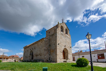 Fototapeta na wymiar Romanesque Church of Santa Elena in Ledesma, Salamanca