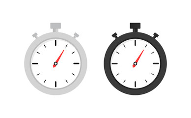 Clock icon set. Timer watch. Vector illustration.