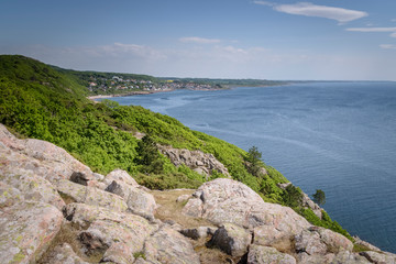 Sea View at Molle from coastline Kullaberg park Sweden