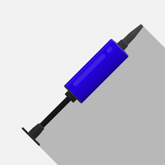 Hand air pump vector flat design.