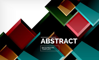 Obraz premium Square geometric background