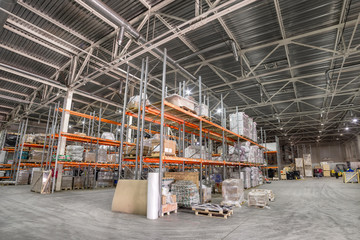 Large hangar warehouse industrial and logistics companies.