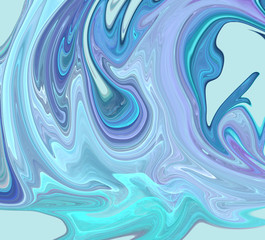 Obraz na płótnie Canvas An abstract computer generated modern fractal design. Abstract fractal color texture. Digital art. Abstract Form & Colors.