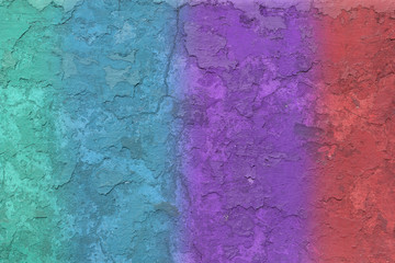 Multi-colored textured wall