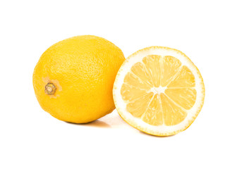 Fototapeta na wymiar Lemon with half