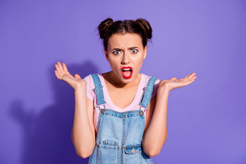 Close up photo beautiful amazing she her lady two buns red lipstick pomade what's wrong with you...