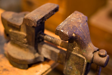 old small metal table clutches