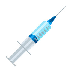Fototapeta premium Medical syringe icon.