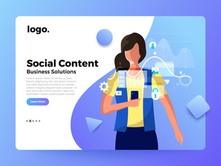 Landing Page Business people