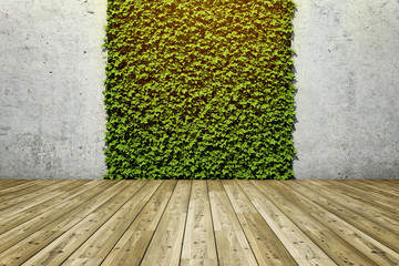 Inner courtyard  with green wall - 260225803