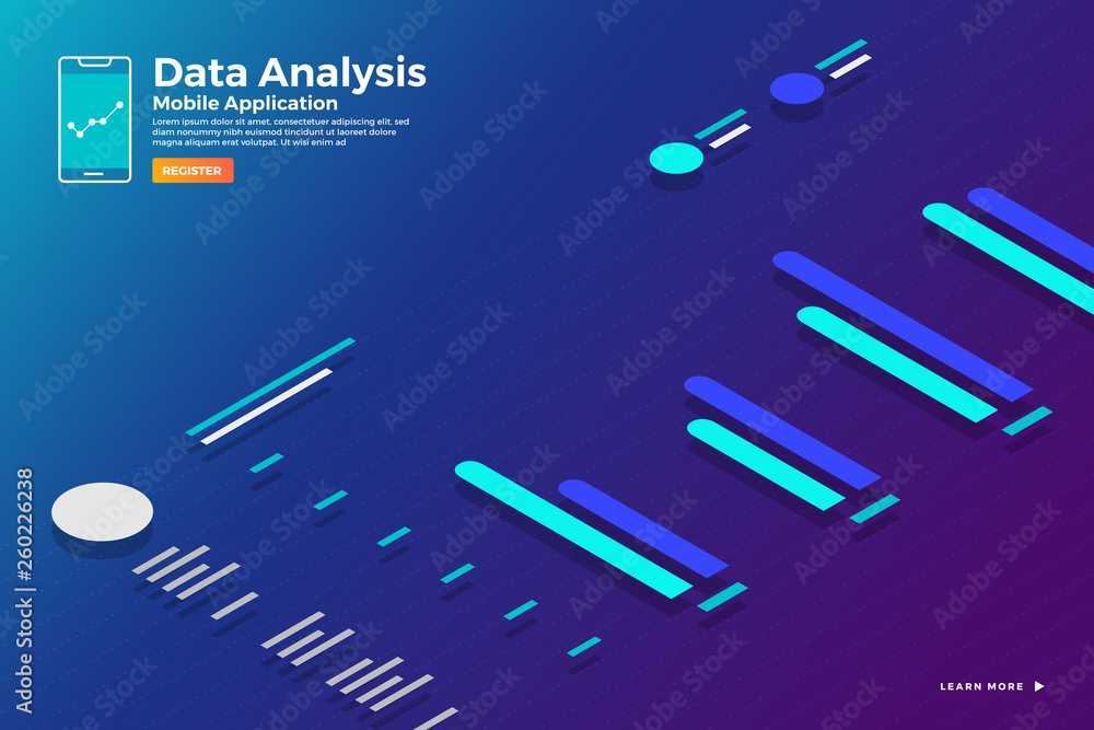 Poster isometric graph chart analysis