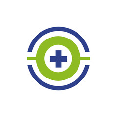 Obraz premium Medical and health care logo design vector template