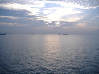 Fototapeta premium Ankorage in Hon-Kong