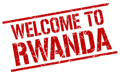 welcome to Rwanda stamp