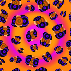 EPS 10. Leopard print in unusual style