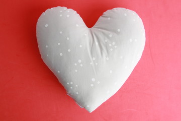 pillow with heart shape