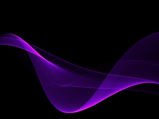 Abstract multicolored light waves background 