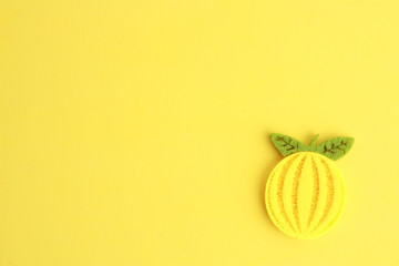 fabric craft with fruit shape