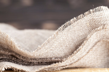 Fototapeta premium Natural linen tablecloth