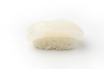 イカ 寿司 白背景