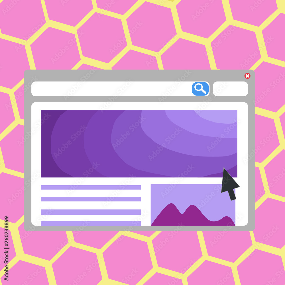 Poster blank template of pastel colorful website layout design for homepage format design business concept 