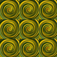Green yellow abstract background pattern with circles