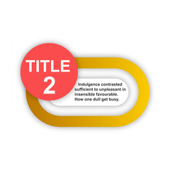 Sticker icon. Abstract paper infografics. Vector in lable style