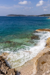 Zlatne stijene beach Pula Croatia