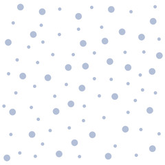 Seamless Blue Polka Dots Tiny Circles Pattern in Random on White Isolated Design business Empty copy space text for Ad website promotion isolated Banner template