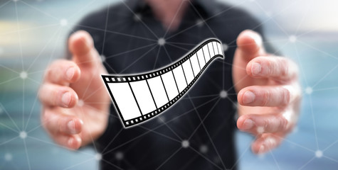 Concept of movies, video and cinema