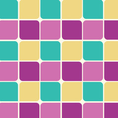 Pastel Color Square Teardrops Shape with Border Flat Style Geometric Shape Design business concept. Business ad for website and promotion banners. empty social media ad