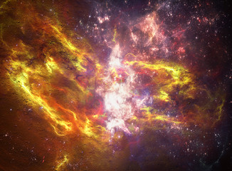 Abstract Artistic Glowing Beautiful Nebula Galaxy Background