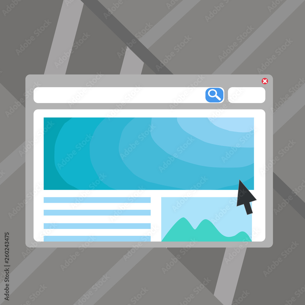 Poster blank template of pastel colorful website layout design for homepage format design business concept 