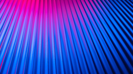 Neon wall empty blank background with blue pink gradient night vibrant color bright light, retrowave synthwave glowing night life city style, abstract futuristic party club disco design, copy space