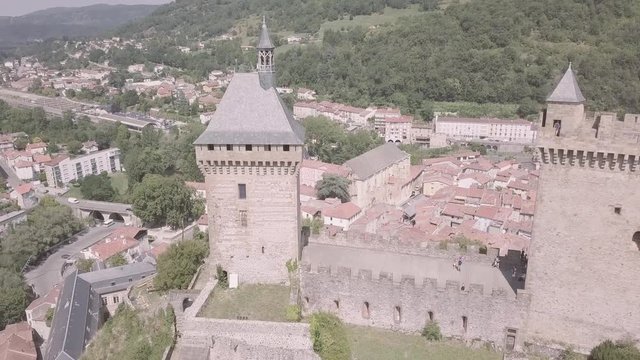 Foix aerial view