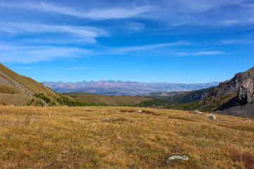 Autumn landscape in the Altai mountains