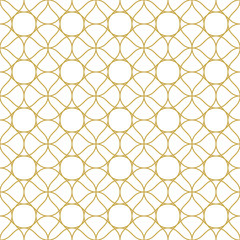 Abstract linear ornament. Seamless vector pattern
