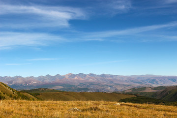 Autumn landscape in the Altai mountains