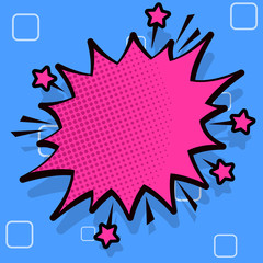 Fototapeta premium Spiky Blank Fight and Screaming Angry Speech Bubble with Thick Dark Outline Design business Empty template isolated Minimalist graphic layout template for advertising