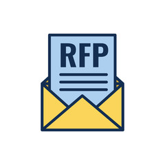 RFP Icon - request for proposal concept or idea